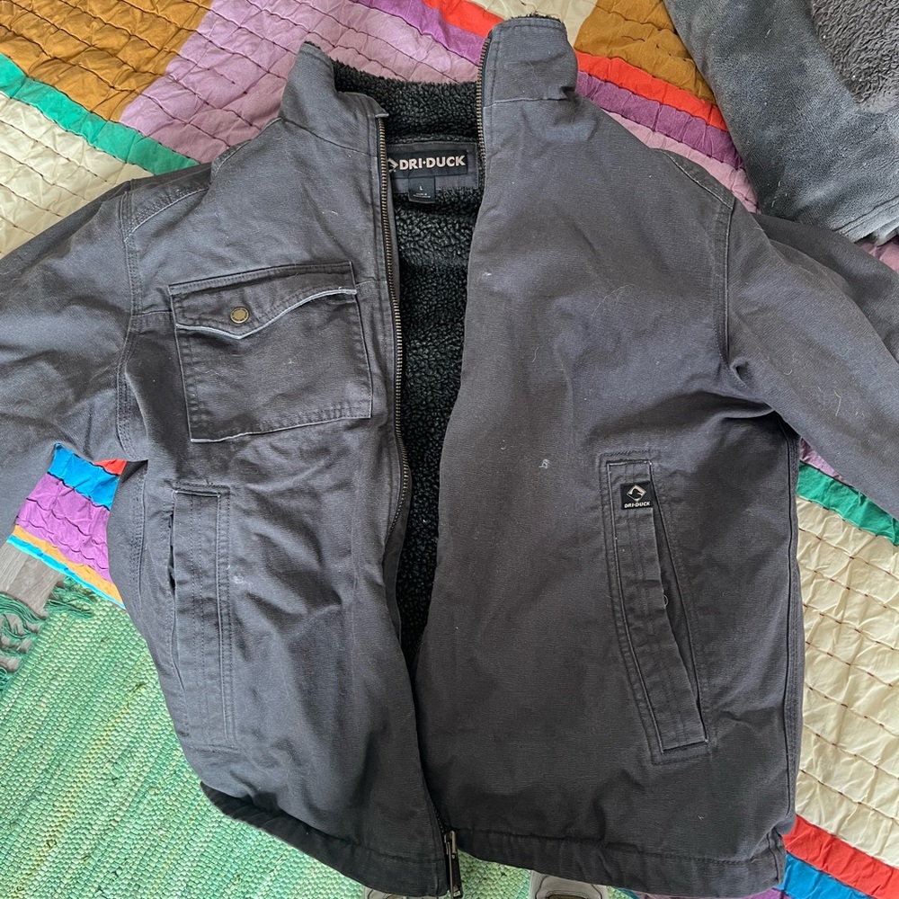 Dri-Duck Men’s Black Sherpa Lined Field Jacket